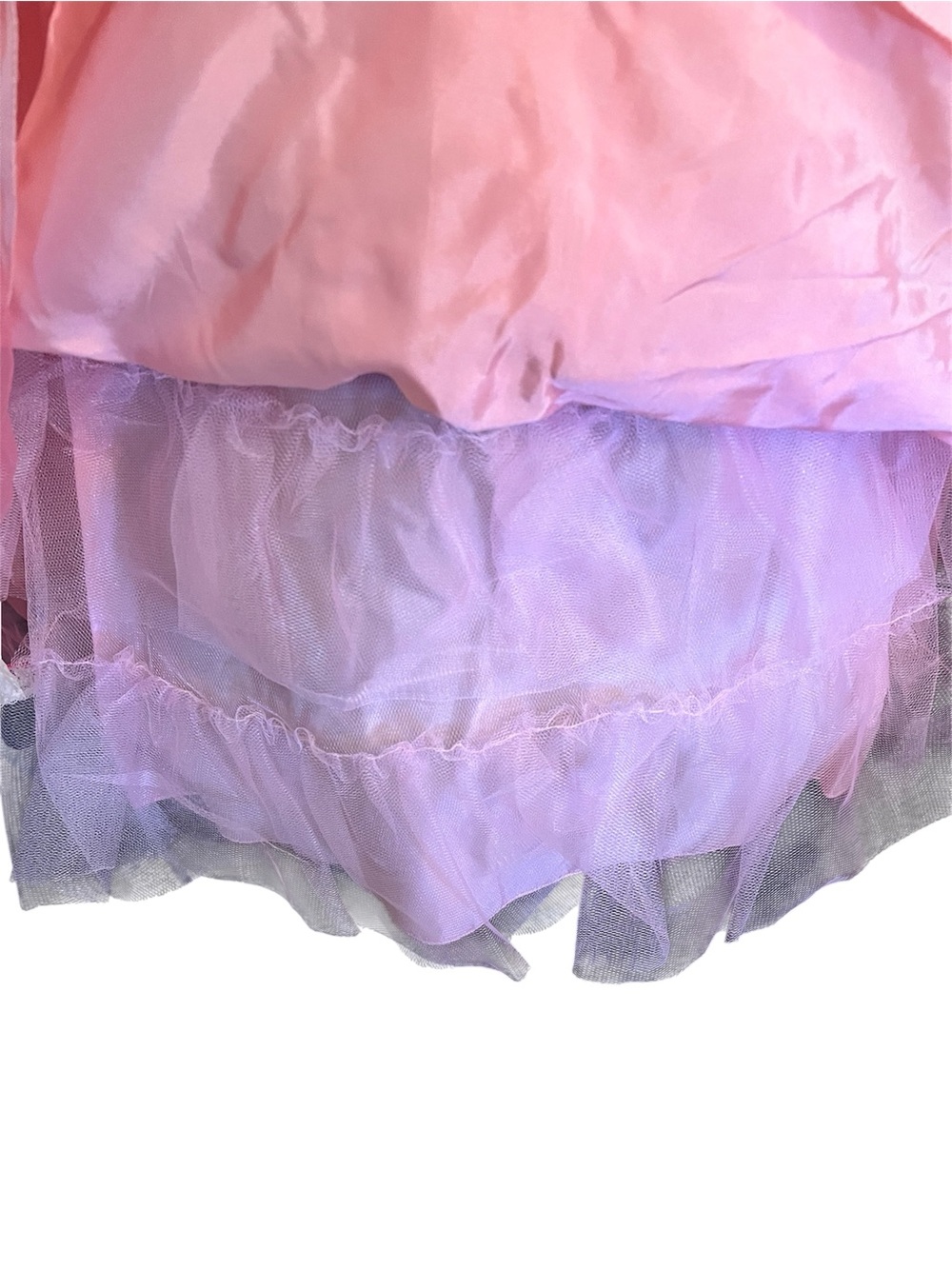 Vintage Y2K Betsey Johnson Evening Pink Sheer Mesh Lace Cupcake Tea Party Dress - Picture 7 of 14